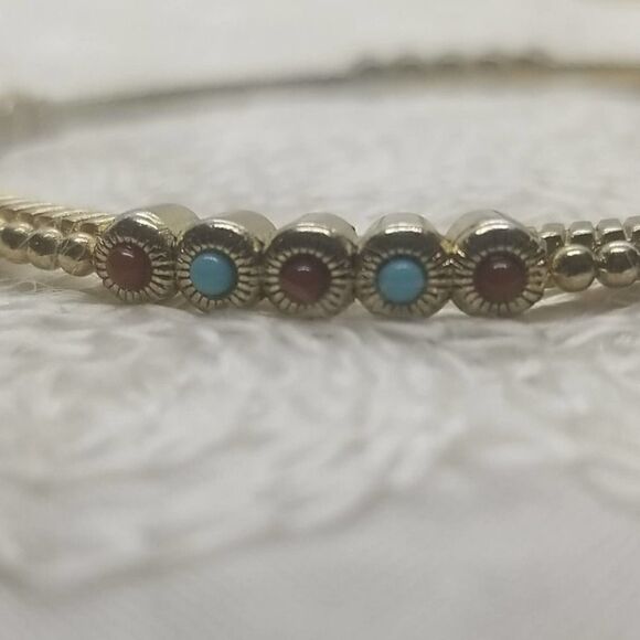 RJ Graziano Bracelets CN Two Gold Bangle Vintage - Picture 5 of 13